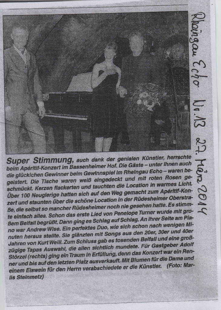 Clipping Rheingau Echo 2014